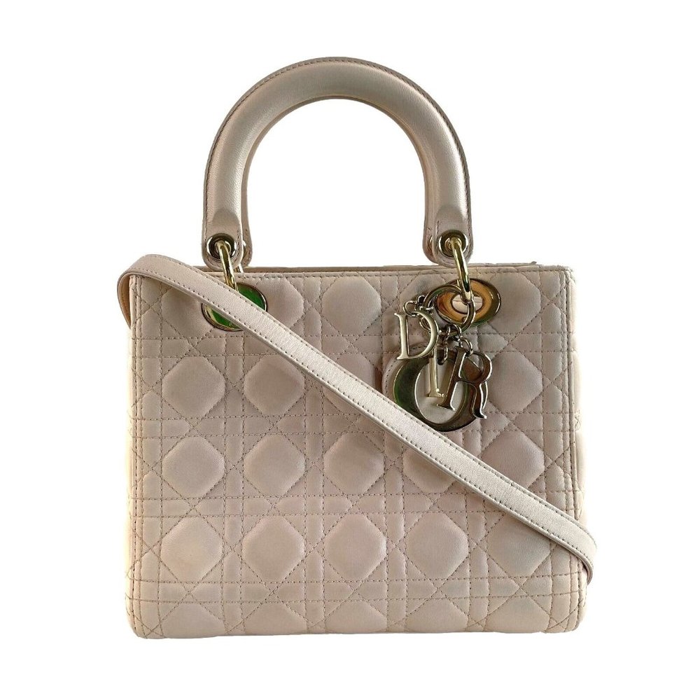 Christian Dior Medium Lady Dior Rose Poudre